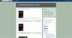 Desktop Screenshot of albuquerquebulldogslibrary.blogspot.com