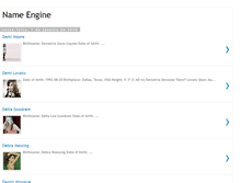 Tablet Screenshot of namengine.blogspot.com