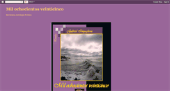 Desktop Screenshot of milochocientosveinticinco.blogspot.com