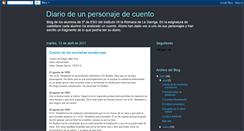 Desktop Screenshot of diariodepersonaje.blogspot.com