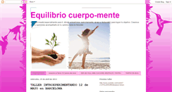 Desktop Screenshot of equilibrio-cuerpo-mente.blogspot.com