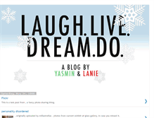 Tablet Screenshot of laughlivedreamdo.blogspot.com