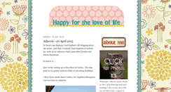 Desktop Screenshot of happyfortheloveoflife.blogspot.com