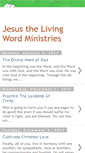 Mobile Screenshot of jesusthelivingwordministries.blogspot.com
