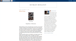Desktop Screenshot of humanbio2008.blogspot.com