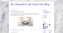 Desktop Screenshot of mrwatanabes4thgradeblog.blogspot.com