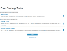 Tablet Screenshot of forexstrategytesting.blogspot.com
