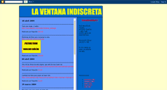 Desktop Screenshot of laventanaindiscreta.blogspot.com