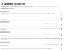 Tablet Screenshot of laventanaindiscreta.blogspot.com