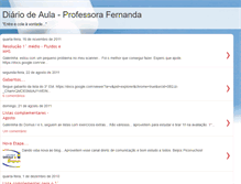 Tablet Screenshot of diariodeaula-fernanda.blogspot.com