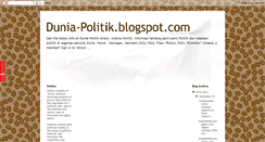 Desktop Screenshot of dunia-politik.blogspot.com