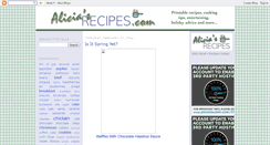 Desktop Screenshot of aliciasrecipescom.blogspot.com