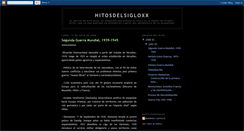 Desktop Screenshot of hitosdelsigloxx.blogspot.com