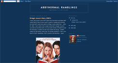 Desktop Screenshot of abbynormalramblings.blogspot.com
