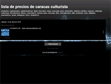Tablet Screenshot of caracasculturista.blogspot.com