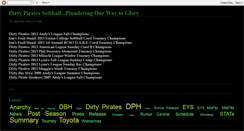 Desktop Screenshot of dirtypiratesoftball.blogspot.com
