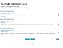 Tablet Screenshot of 40minutemeals.blogspot.com