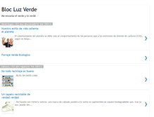 Tablet Screenshot of blocluzverde.blogspot.com