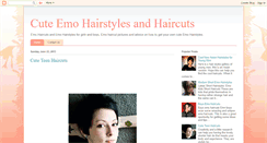 Desktop Screenshot of cute-emo-hairstyles.blogspot.com