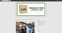 Desktop Screenshot of givebacktobend.blogspot.com