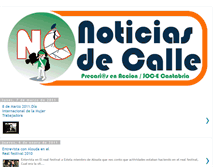 Tablet Screenshot of noticiasdecallejocecantabria.blogspot.com