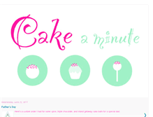 Tablet Screenshot of cakeaminute.blogspot.com