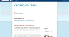 Desktop Screenshot of canariodoreino.blogspot.com