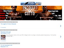 Tablet Screenshot of pacquiao-vs-cotto.blogspot.com