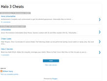 Tablet Screenshot of halo-3-cheats.blogspot.com