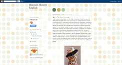 Desktop Screenshot of hannahhonors.blogspot.com