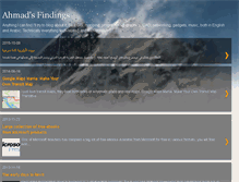 Tablet Screenshot of ahmadsfindings.blogspot.com