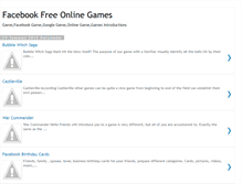 Tablet Screenshot of facebook-freeonlinegames.blogspot.com