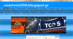 Desktop Screenshot of coachnick86.blogspot.com