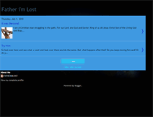 Tablet Screenshot of fatherimlost.blogspot.com