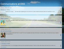 Tablet Screenshot of communicationsatdss.blogspot.com