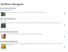 Tablet Screenshot of mcwilsonsmenagerie.blogspot.com