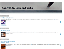 Tablet Screenshot of conexionadventista-reflexiones.blogspot.com