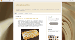 Desktop Screenshot of escuciplando.blogspot.com