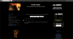 Desktop Screenshot of divide-movie-trailer.blogspot.com