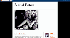 Desktop Screenshot of fearoffiction.blogspot.com