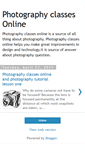Mobile Screenshot of photography-classes-online.blogspot.com