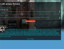 Tablet Screenshot of lorartistepeintre.blogspot.com