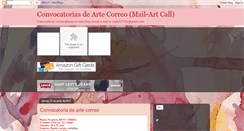 Desktop Screenshot of convocatoriasartecorreo.blogspot.com