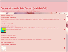 Tablet Screenshot of convocatoriasartecorreo.blogspot.com