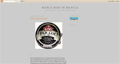 Desktop Screenshot of manlymanmanila.blogspot.com