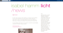 Desktop Screenshot of isabel-hamm-licht.blogspot.com