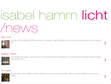 Tablet Screenshot of isabel-hamm-licht.blogspot.com