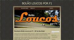 Desktop Screenshot of bolaoloucosporf1.blogspot.com