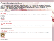 Tablet Screenshot of expressioncreatesbeing.blogspot.com