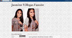 Desktop Screenshot of jasminevillegas-fansite.blogspot.com